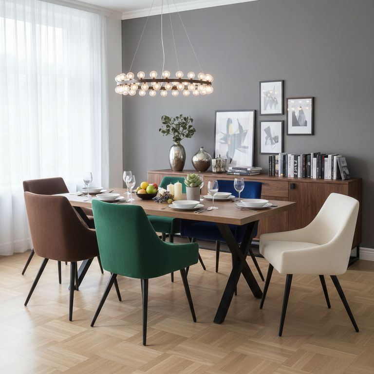 Juego de Comedor Tablo 4 Sillas Mesa Rectangular 90x75x160 cm Café