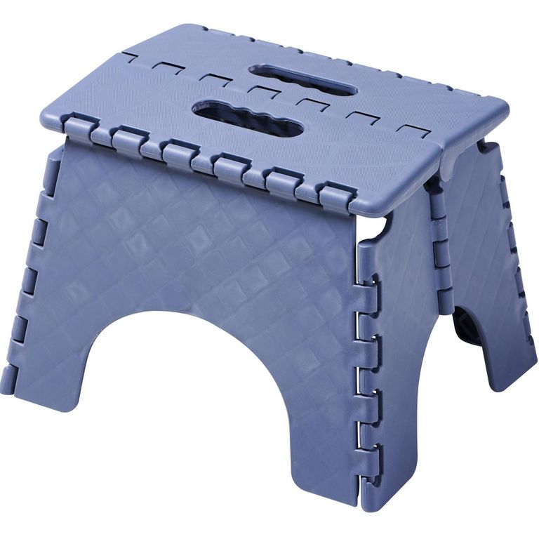 Taburete Alzador Plegable Azul 24.5x30.5x21.5 cm