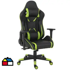 JUST HOME COLLECTION - Silla Gamer BT-90733 Negro/Verde