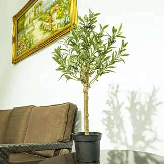 JUST HOME COLLECTION - Planta Artificial Olivo 90 cm Verde