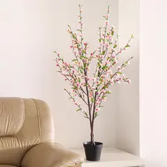 JUST HOME COLLECTION - Planta Artificial Flor Durazno 129 cm Verde