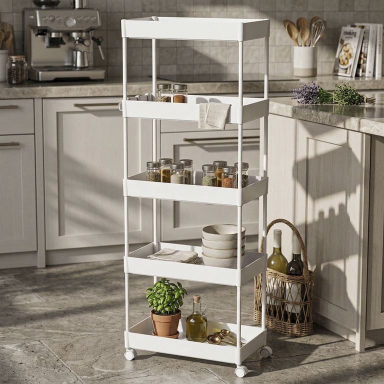 Carro Organizador 22x110.5x40 cm Blanco