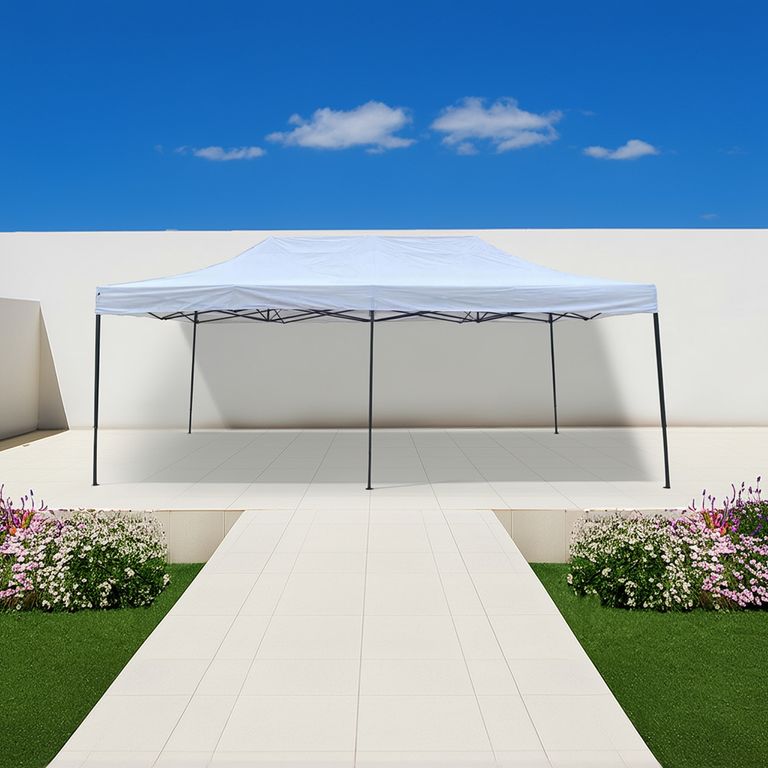 Toldo Plegable 3x6 metros Blanco