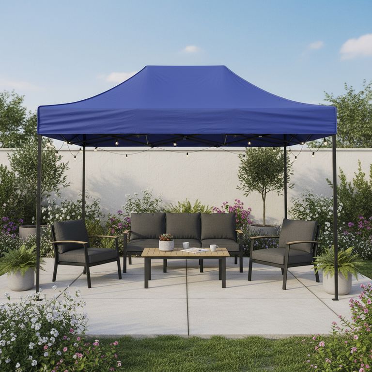 Toldo Plegable 2x3 metros Azul
