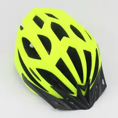 AUTOSTYLE - Casco Bicicleta Amarillo Con Luz Trasera Talla M Seguridad