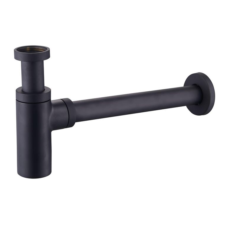 Sifón botella negro 1 1/4" x 32 mm