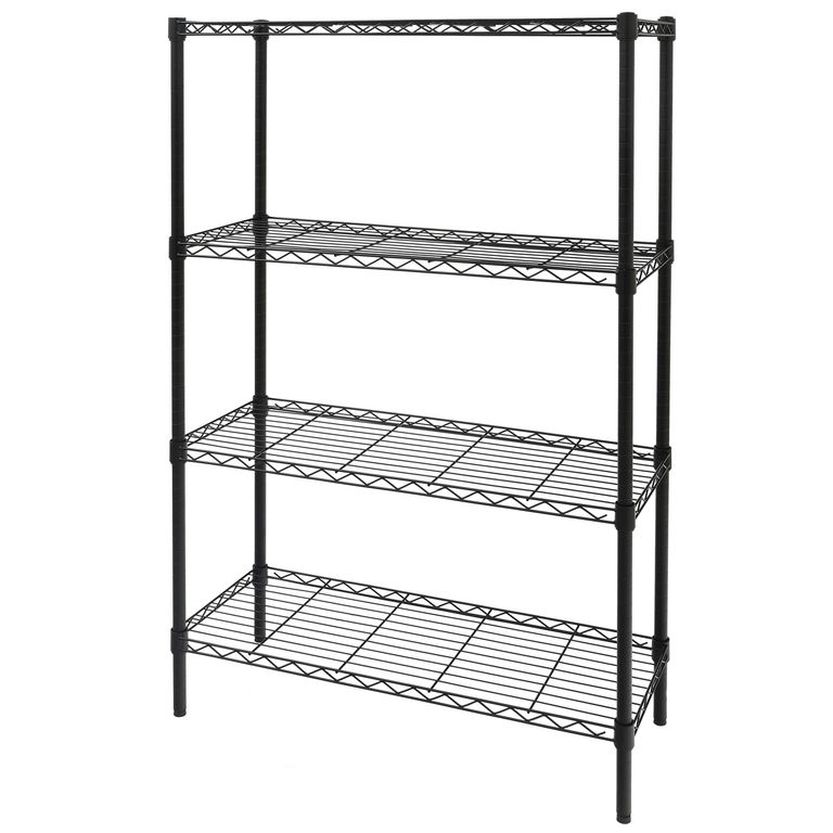 Estante Acero 4 Nivel(es) 90x137x35 cm Negro