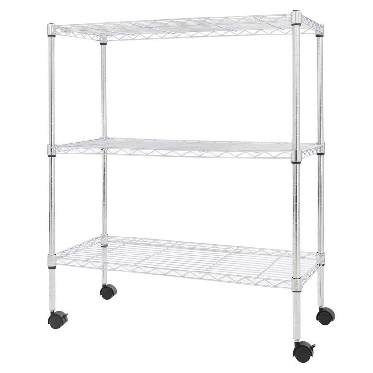 Estante Acero 3 Nivel(es) 75x95x35 cm Cromo