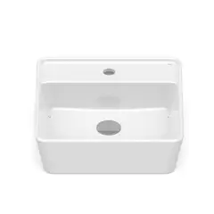 ROCA - Lavamanos Sobreponer Forma Cuadrada Porcelana 42x13x42 cm Blanco
