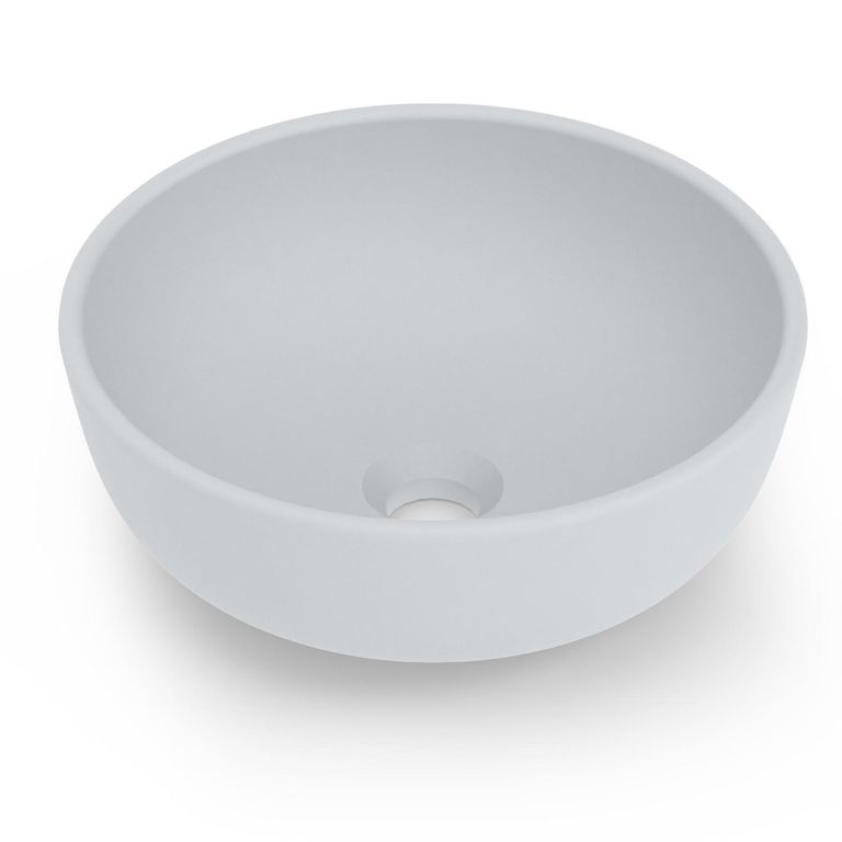 Lavamanos Sobrepuesto Forma Redonda Porcelana 35x13x35 cm