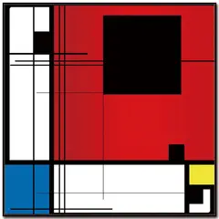 HOMY - Cuadro acrílico geo 1 40x40 cm