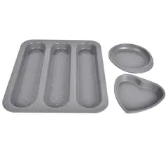 JUST HOME COLLECTION - Set 3 moldes para pan v2