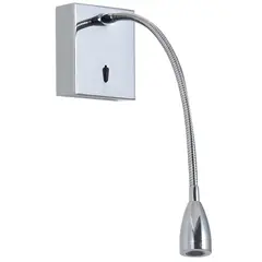 JUST HOME COLLECTION - Apliqué Led Deli Metal Gris/Plata 8 cm
