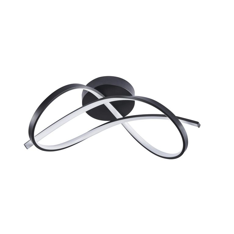 Lámpara Techo Olas Metal Negro