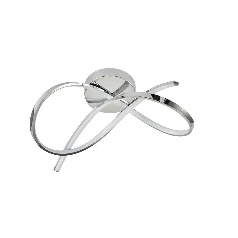 Lámpara Techo Olas Metal Gris