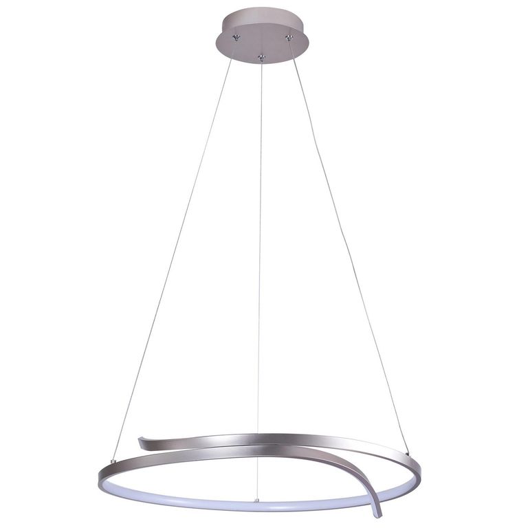 Lámpara de Techo Led Circular Metal Gris