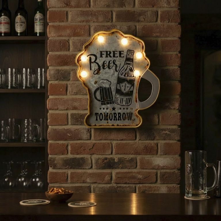 Letrero Led Beer x5 cm
