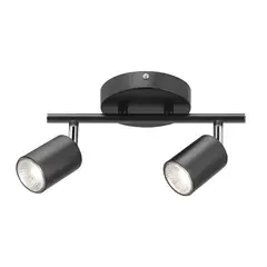 JUST HOME COLLECTION - Barra timo 2 luces GU10 negro
