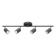 JUST HOME COLLECTION - Barra timo 4 luces GU10 negro