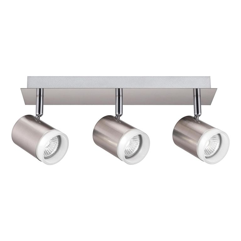 Barra Ume 3 Luces Aluminio Gris