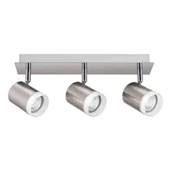 JUST HOME COLLECTION - Barra Ume 3 Luces Aluminio Gris/Plata