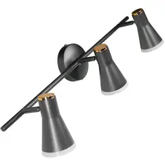 JUST HOME COLLECTION - Barra Led pipa 3 luces negro