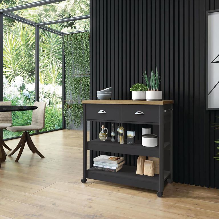 Isla Cocina Americana Aspen Negra