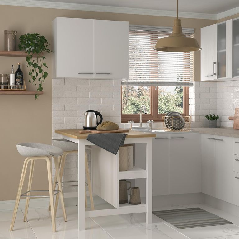 Isla Cocina Americana Dallas Blanca Denver