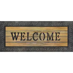 JUST HOME COLLECTION - Limpiapiés Welcome 40x96 cm Poliéster Multicolor