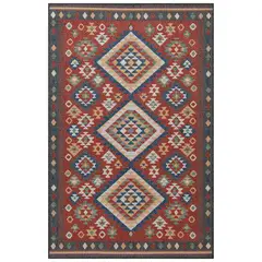 JUST HOME COLLECTION - Alfombra Alfombra de área 120x180 cm Polipropileno Burdeo
