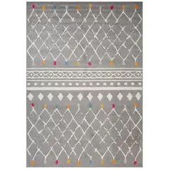 JUST HOME COLLECTION - Alfombra Grande Gilbert Grey 200x285 cm Polipropileno Gris