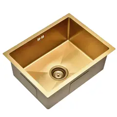 SENSI DACQUA - Lavaplatos Bajo Cubierta 1 Cubeta(s) 58x22.8x45.7 cm Acero inoxidable