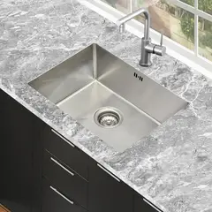 SENSI DACQUA - Lavaplatos Bajo Cubierta 1 Cubeta(s) 58x22.8x45.7 cm Acero inoxidable