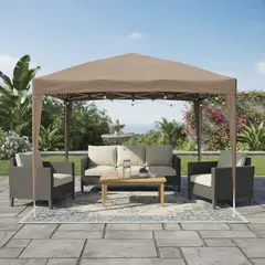 JUST HOME COLLECTION - Toldo Plegable 3x3 metros Taupe