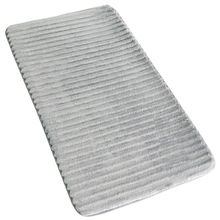 Piso de Baño Memo 50x80 cm Poliéster Gris