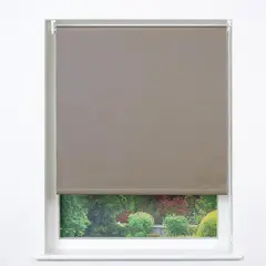 JUST HOME COLLECTION - Cortina Roller Black Out Poliéster Gris Claro