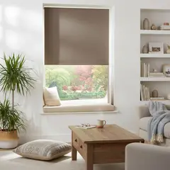 JUST HOME COLLECTION - Cortina Roller Black Out Gris Claro