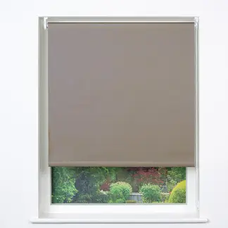 JUST HOME COLLECTION - Cortina Roller Black Out Poliéster Gris Claro