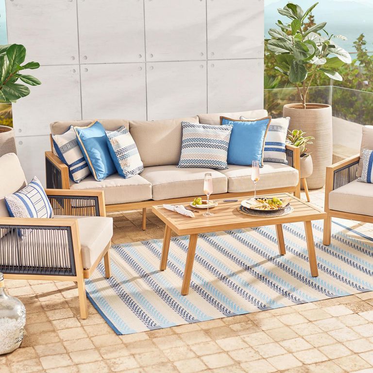 Juego de Terraza Comedor Andalucia 5 Personas Beige