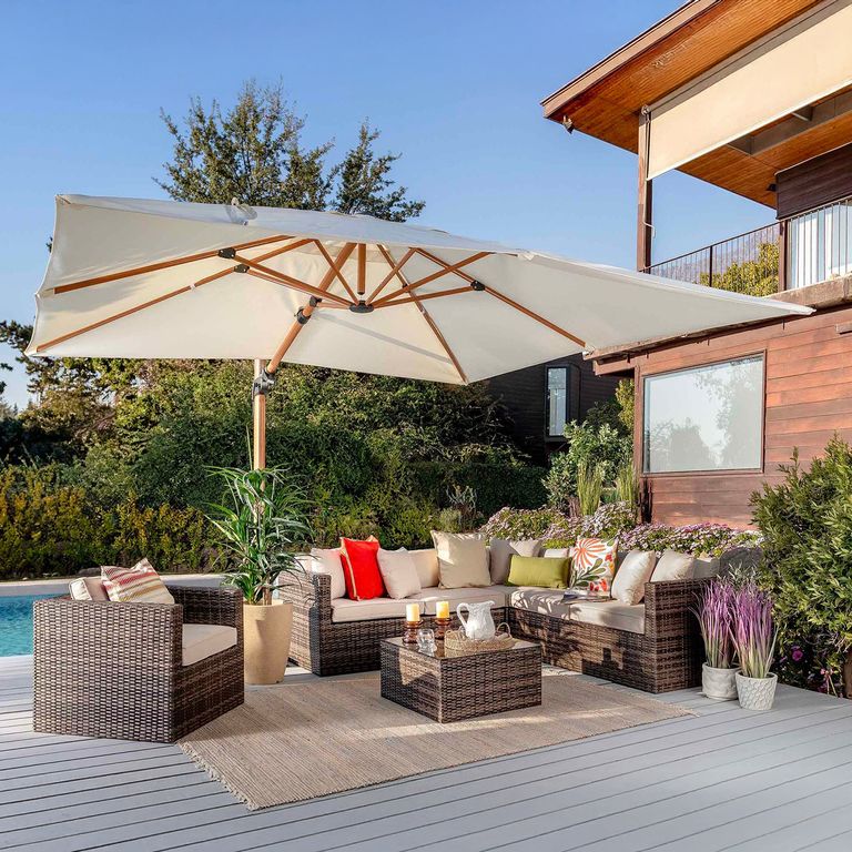 Juego de Terraza Living Saigon 5 Personas Beige