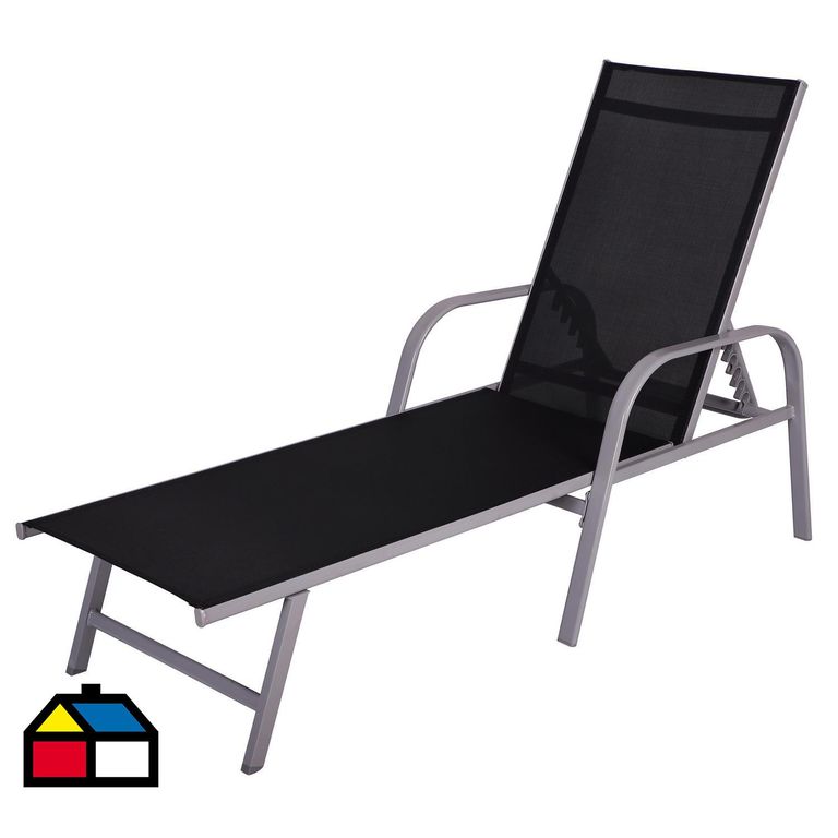 Reposera PVC Negro