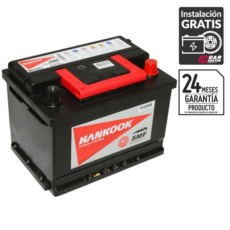Batería de Auto 54 Ah Positivo Derecho 480 CCA