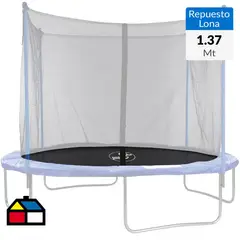 DO IT - Repuesto Lona Trampolín 137x1x137 cm Negro