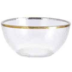 DEAR SANTA - Bowl vidrio 1400 ml gold ring