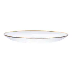 DEAR SANTA - Plato vidrio 26,6 cm gold ring