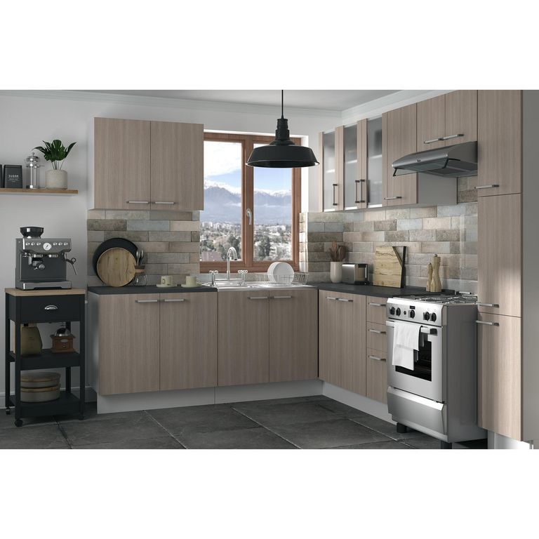 Porcelanato 7x28 cm Brickwall Sand Otro 0.53 m2