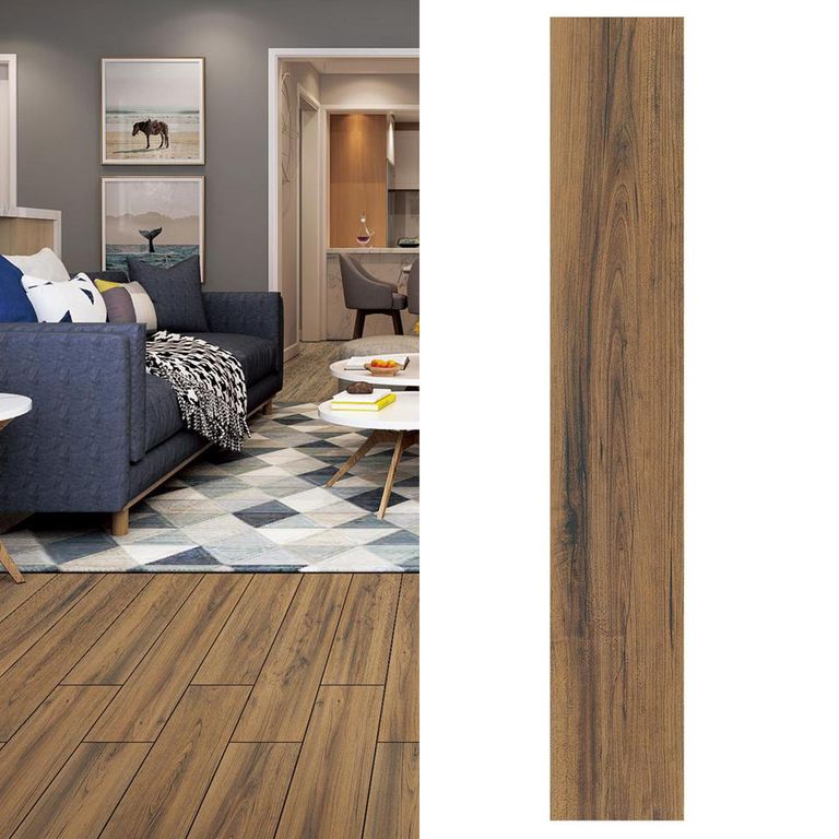 HOLZTEK - Gres Porcelánico 15x90 cm Air Brown Café 1.08 m2 | Ofertitas