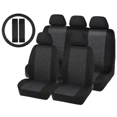 AUTOSTYLE - Set de 12 Piezas Cubre Asientos y Volante