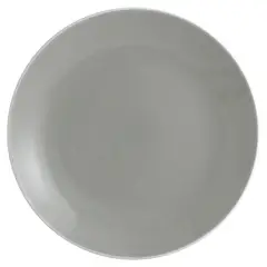JUST HOME COLLECTION - Set Platos 28 cm 4 Piezas Cerámica Perla Gris
