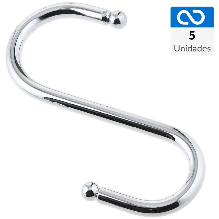 5 ganchos s simple acero inox